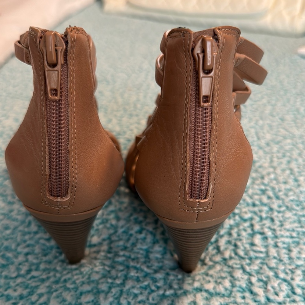 INC International Concepts Tan Strappy Heels - Picture 3 of 4